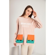 Alexander Gardi Cep Detaylı Baskılı Sweatshirt (B21-72500)