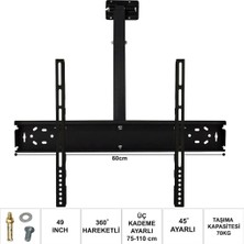 Ufix 60,10T 49" 360º-45º Tavan LCD Tv Askı Aparatı