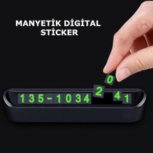 Autokit Fosforlu Lüks Araç Numaratörü Universal
