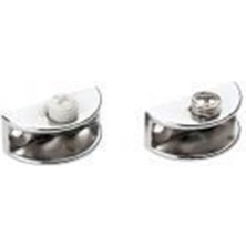 Ayder Mini Oval Cam Etejeri Metal Vidalı Krom