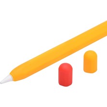 Zsykd Apple Kalem 2 Için 2 Adet Stylus Silikon Kapak (Sunshine Orange)  (Yurt Dışından)