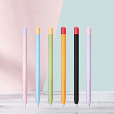 Zsykd Apple Kalem 2 Için 2 Adet Stylus Silikon Kapak (Sunshine Orange)  (Yurt Dışından)