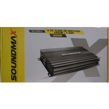 Soundmax SX-2700.4 3000W 4 Kanal Profesyonel Oto Anfi