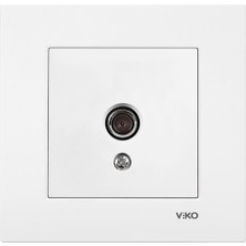 Viko Karre Tv Priz Sonlu Beyaz