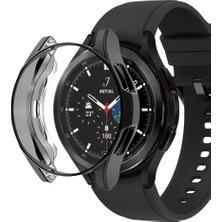 Microsonic Samsung Galaxy Watch 4 Classic 46MM Kılıf 360 Full Round Soft Silicone Siyah