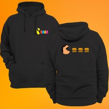 Remonz Pac-Man Baskılı 3 Ipl. Şardonlu %100 Pamuk, Içi Polar, Çok Kalın Sweatshirt