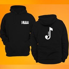 Remonz Piano Baskılı 3 Ipl. Şardonlu %100 Pamuk, Içi Polar, Çok Kalın Sweatshirt