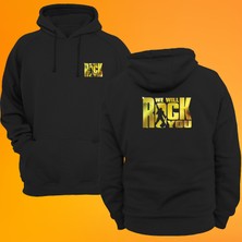 Remonz Wewillrockyou Baskılı 3 Ipl. Şardonlu %100 Pamuk, Içi Polar, Çok Kalın Sweatshirt