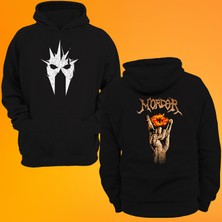 Remonz Lotr Yüzüklerin Efendisi Witch King Baskılı Fermuarsız Kapüşonlu Sweatshirt