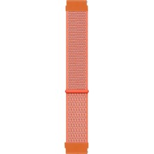 Microsonic Amazfit Gts 2 42MM Hasırlı Kordon Woven Sport Loop Turuncu