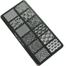 Aba Nails Nail Art Stamping Baskı Plakası FVL01