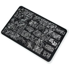 Aba Nails Nail Art Stamping Baskı Plakası Büyük Boy Xl F08