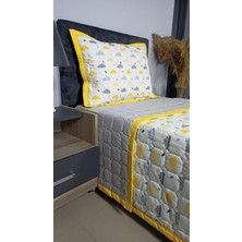 Tly Home Textiles Çift Taraflı Bulutlu Kapitone Yatak Örtüsü Takımı
