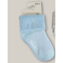 Biorganic Kaymaz Çorap -  - Mavi - 18-24 Ay - 68354-23317
