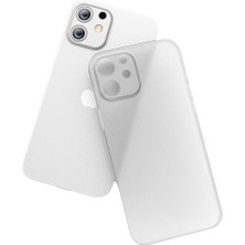 MobaxAksesuar Apple iPhone 12 Kılıf 0.3mm Ultra Ince Hayalet Yumuşak Kapak Şeffaf