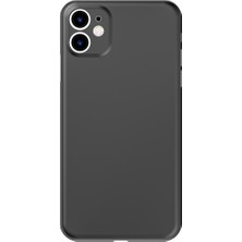MobaxAksesuar Apple iPhone 11 Kılıf 0.3mm Ultra Ince Hayalet Yumuşak Kapak Siyah