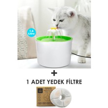 Trendpoint Fontanella Kedi Köpek Su Çeşmesi Su Pınarı + 1 Adet Filtre