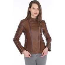 Derimont Deri Kadın Deri Mont Kahverengi Parkson