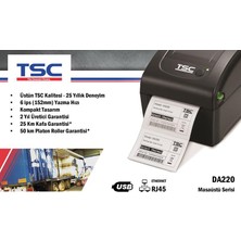 Tsc DA220 Masaüstü Direkt Termal Barkod Etiket Yazıcı