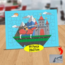 Asilmeydan Kral Şatosu ve Atı 99 Parça Puzzle Yapboz TABLO-1051-668