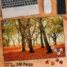 Asilmeydan Asil Hobi - Sonbahar - Yaprakları Dökülen Ağaçlar - Orman - Yapboz - Ayak Destekli 240 Parça Puzzle