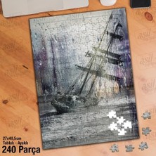 Asilmeydan Asil Hobi Su Damlaları - Tekne - Yelken - Alabora Yapboz - Ayak Destekli Çerçeveli 240 Parça Puzzle