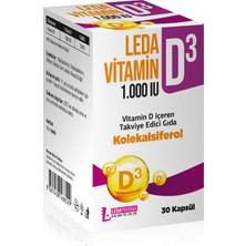 Ledapharma Leda Vitamin D3 1000IU 30 Kapsül