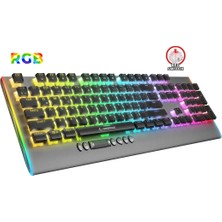 Rampage KB-R211 PRIME RGB Backlight Kristal Red Switch Mekanik Gaming Oyuncu Klavyesi