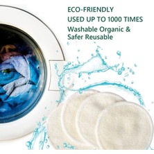 Yıkanabilir Makyaj Temizleme Pedi 20 Adet.yeniden Kullanabilir Organik Bambu Pamuk-Çevre Dostu
