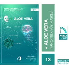 Nafima Hyalüronik Asit + Aloe Vera Nanofiber Kuru Kozmetik Yüz Maskesi