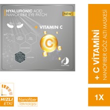 Nafima Hyalüronik Asit + Vitamin C Nanofiber Kuru Gözaltı Maskesi