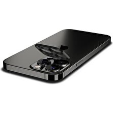 Spigen Apple iPhone 13 Pro Max / iPhone 13 Pro Kamera Lens Cam Ekran Koruyucu GLAS.tR Optik (2 Adet) Black - AGL03381