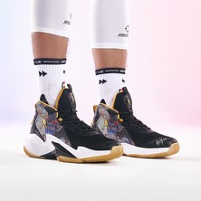 KIN Siyah Erkekler Basketbol Ayakkabıları Sneakers Sports Ayakkabı Kalın Sole (Yurt Dışından)
