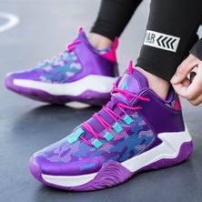 KIN Mor Erkek Basketbol Ayakkabıları Sneakers Spor Shick Taban (Yurt Dışından)
