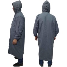 Harman Sera Plastik Pardesü Yağmurluk Su Geçirmez Kaliteli Pardesü Yağmurluk Iş Güvenliği Yağmurluk Balıkçı Yağmurluk Gri Renk