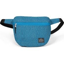 Coral High Mavi Simli Bel Çantası