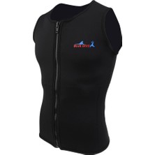 Homyl Wetsuit Yelek Erkekler Top 2mm Neopren Ön Fermuar Küba Dalış Urfing S  (Yurt Dışından)