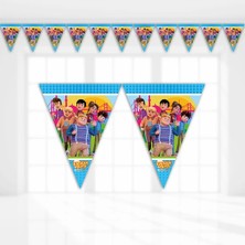 Dzc Kuzenler Avm Rafadan Tayfa Parti Süs Bayrak 11 Adet 320 cm