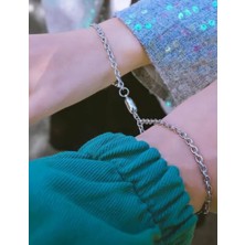 Mtk Shop 42 Gümüş Renk Sevgili Bilekliği
