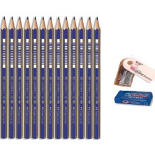 Faber-Castell Resim Kalemi Dereceli Kalem Seti Karakalem Seti 4h 3h 2h H Hb 13'lü Set