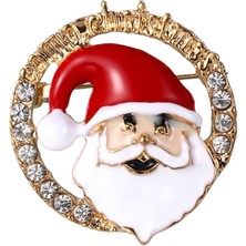 Strade Store Sevimli Pins Broş Hediye Yaka Pin Moda Noel Rozeti Giyim Mini Kadın 2.8x5 cm (Yurt Dışından)