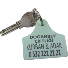 Farmena Küpe Şeklinde Anahtarlık Beyaz 50 Adet