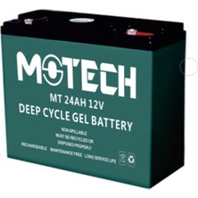 Motech 12 Volt 24 Ah Amper Jel Akü