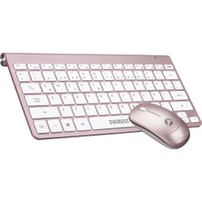 Everest KB-BT72 Elite Rose Gold Ultra Ince Kablosuz Q Klavye + Mouse Set