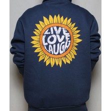 DeepArt Fashion Baskılı Kapşonlu Sweat Laci
