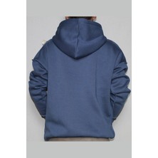 DeepArt Fashion Kapüşonlu Sweatshirt Indigo