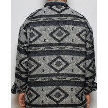 DeepArt Fashion Kilim Desenli Oversize Gömlek Ant-Laci