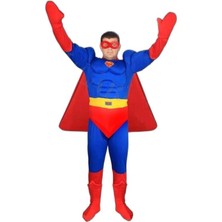 Yetişkin Superman Kostümü Kaslı