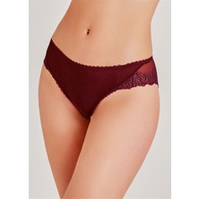 Magic Form 312 Arkası Dantelli Normal Külot-Bordo