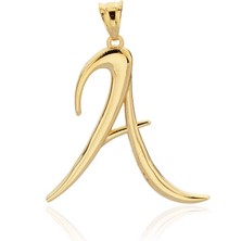 Bilezikci A Harfi Altın Kolye Ucu